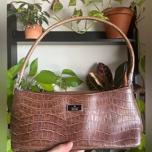 Gucci Purse Brown Leather 12 by 4 inch